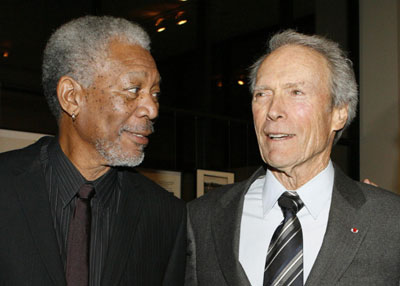 Damon and Eastwood at L.A. premiere of film