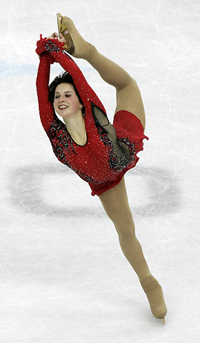 Irina Slutskaya of Russia performs in the women's free program during the Figure Skating competition at the Torino 2006 Winter Olympic Games in Turin, Italy, February 23, 2006. [Reuters]