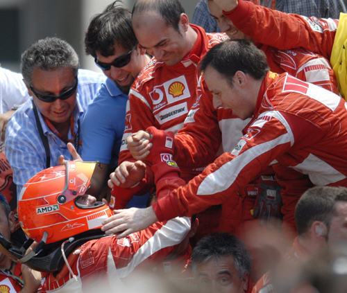 Schumacher wins U.S.F1 GP