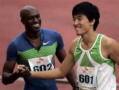 Liu Xiang maintains win over Johnson in S. Korea