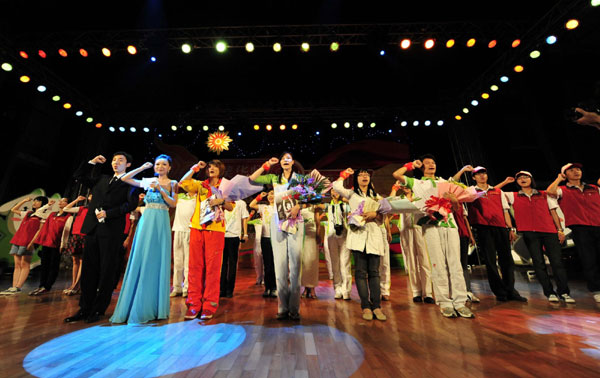 Volunteer oath of service for Asiad