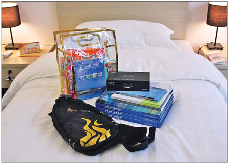 Goody bag makes athletes feel well cared for in Village