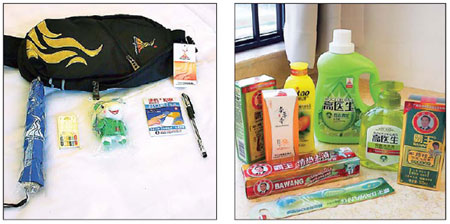 Goody bag makes athletes feel well cared for in Village