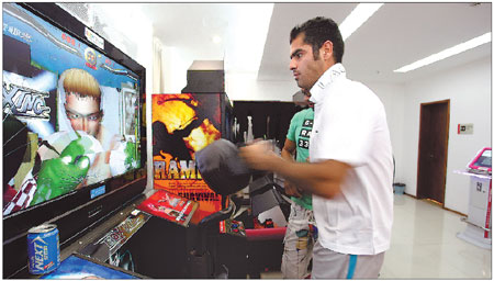 Playing games at the games