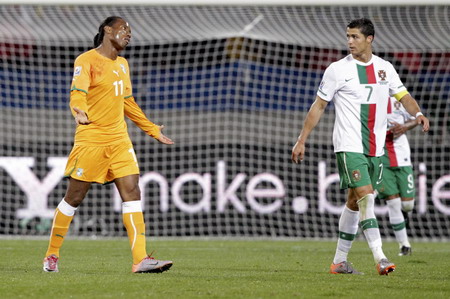 Eyecatching Portugal-Cote d'Ivoire duel ends in 0-0