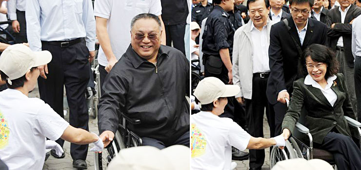 CDPF leaders meet volunteer at National Para Games