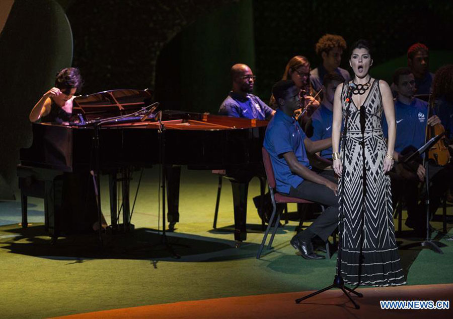 Opening ceremony of 129th Int'l Olympic Committee session held in Rio