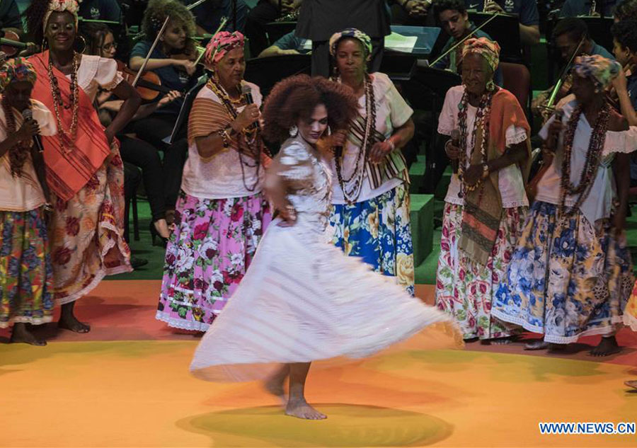 Opening ceremony of 129th Int'l Olympic Committee session held in Rio