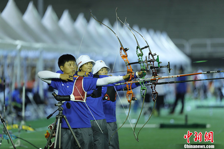 Training in Rio for Olympic glory