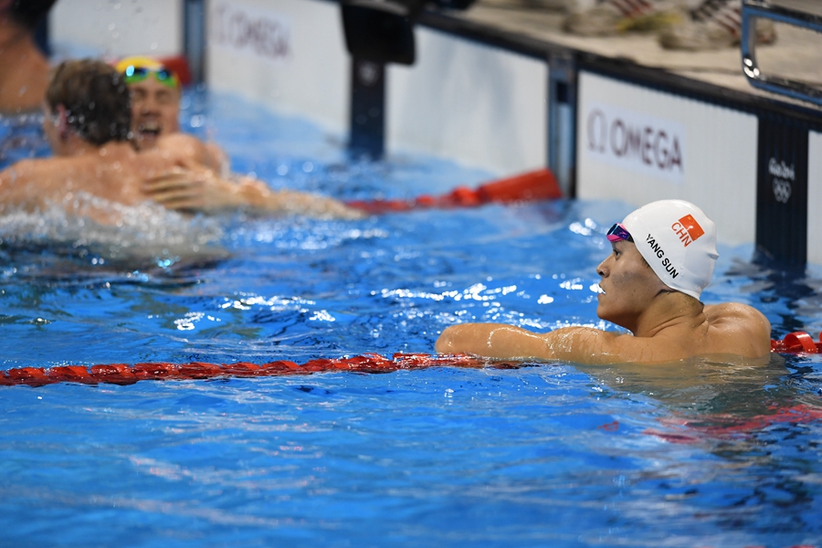 Australia's Horton upsets China's Sun to win men's 400m freestyle gold
