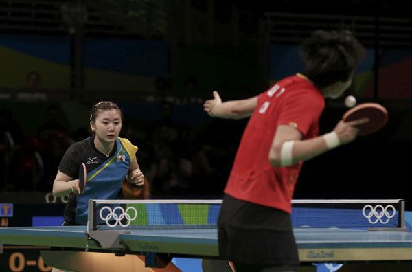 Li Xiaoxia beats off Fukuhara for straight second women's singles final in Olympics