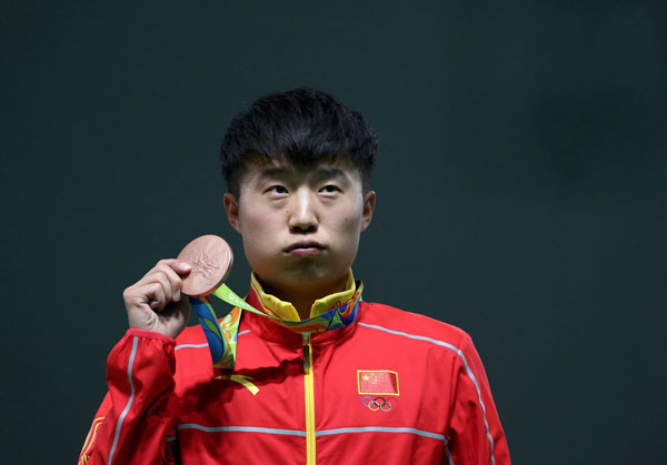 Reitz wins 3rd shooting gold for Germany in Rio; China's Li takes bronze