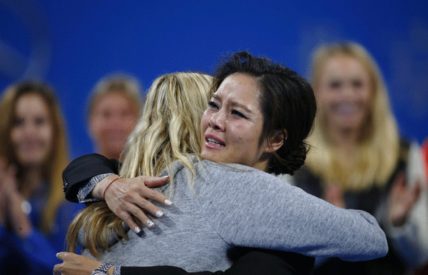 Li Na bids a tearful goodbye