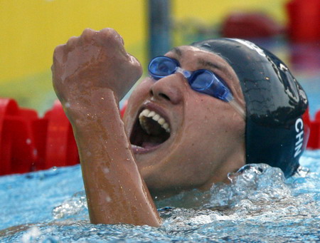 Zhang wins China's first ever men's gold at swimming worlds