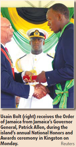 'Lighting' Bolt just craves a little peace and quiet