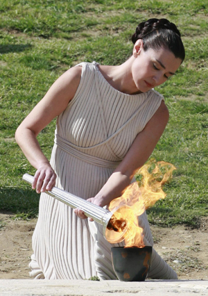 Vancouver 2010 Games torch lit in Olympia