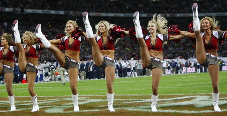 Tampa Bay Buccaneers cheerleaders in the NFL