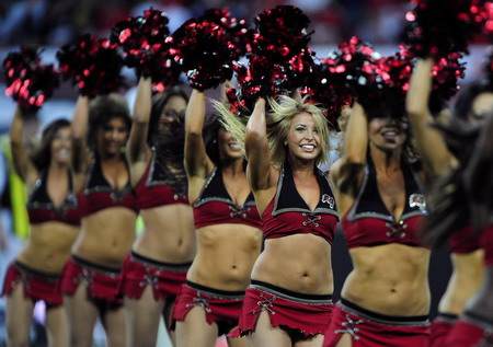 Tampa Bay Buccaneers cheerleaders in the NFL