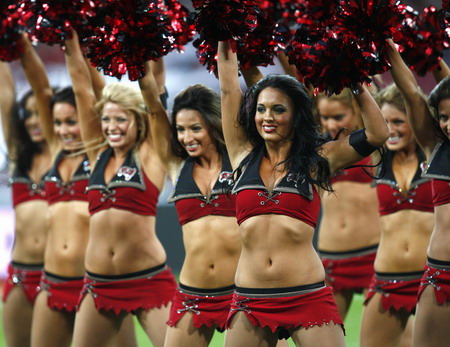 Tampa Bay Buccaneers cheerleaders in the NFL