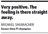 Schumacher sets out on road back to F1