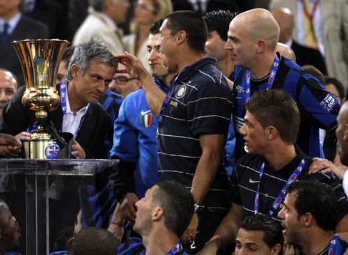 Inter beats Roma 1-0 for Italian Cup title