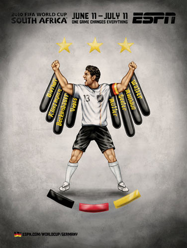 ESPN World Cup posters for 32 teams
