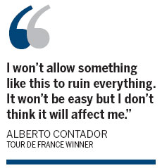 Contador suspended; cycling smashed again