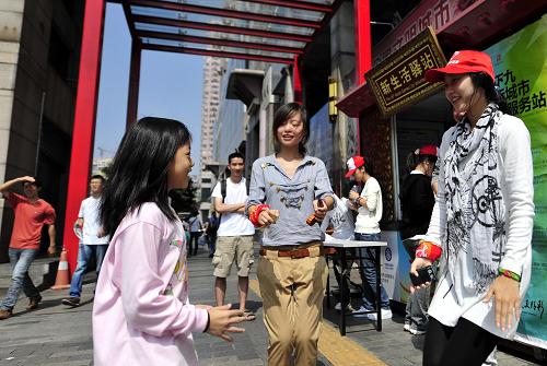 South Korean volunteer in Guangzhou for Asiad sevice