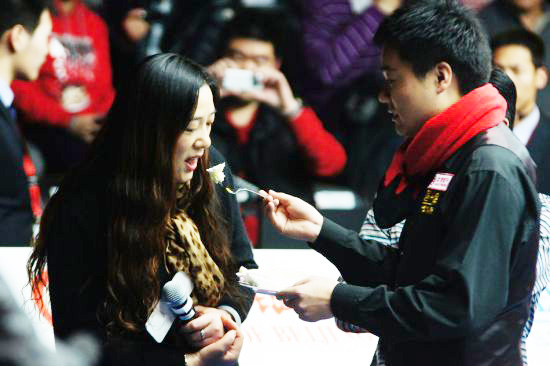 Birthday boy Ding celebrates with good win