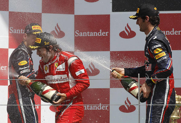 Alonso wins F1 British GP for Ferrari Alonso wins F1 British GP for Ferrari