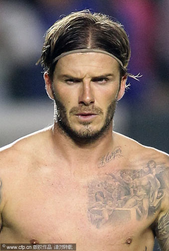 Beckham reveals new tattoo of daughter's name Beckham reveals new tattoo of daughter's name
