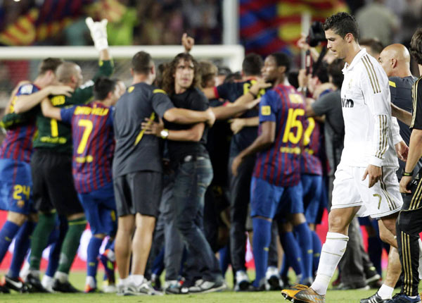 Messi fires Barca to dramatic Super Cup win Messi fires Barca to dramatic Super Cup win