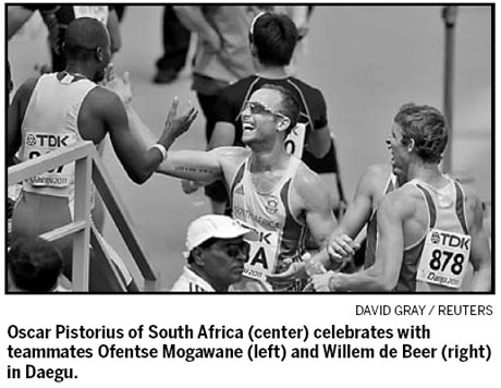 Pistorius surprised at relay final omission Pistorius surprised at relay final omission