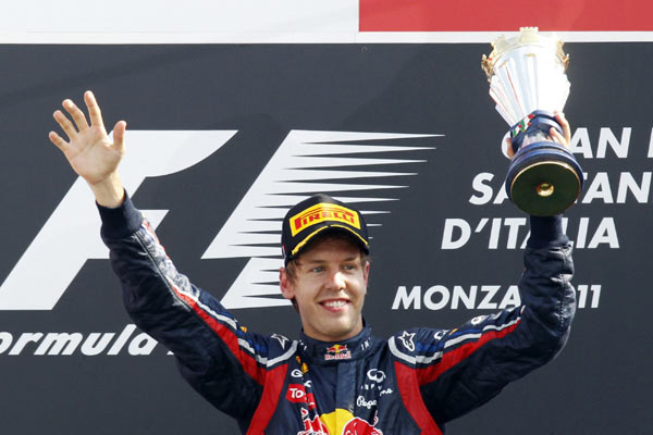 Vettel has a hand on title after Italy win Vettel has a hand on title after Italy win