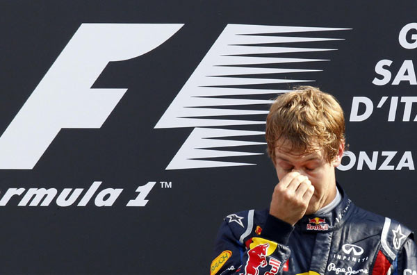 Vettel has a hand on title after Italy win Vettel has a hand on title after Italy win