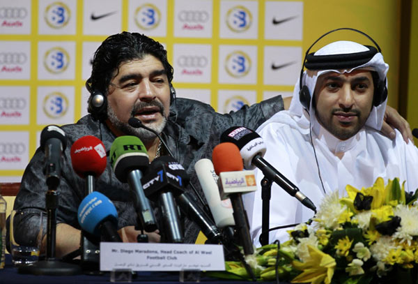 Maradona cautious on Al Wasl's prospects Maradona cautious on Al Wasl's prospects