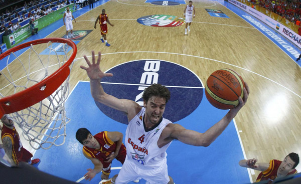 Spain beat Macedonia to reach Eurobasket final Spain beat Macedonia to reach Eurobasket final