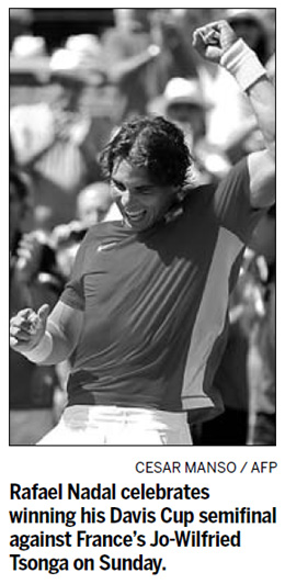 Nadal on fire, Djokovic weeps as Spain, Argentina in final Nadal on fire, Djokovic weeps as Spain, Argentina in final