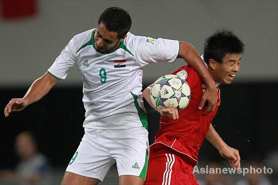 China's qualifying hopes for the 2014 Brazil World Cup became slim after a key home 1-0 loss to Iraq on Tuesday. China's World Cup hopes dimmed after home loss to Iraq