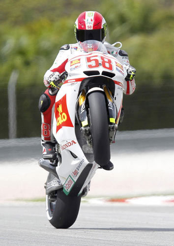 Celebrated Italian rider Marco Simoncelli died on Sunday after a crash that resulted in the cancelation of the Malaysian MotoGP at Sepang, in the latest tragedy to hit motor sports. Honda MotoGP rider Simoncelli dies in Malaysian smash