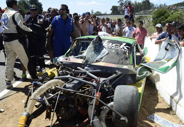 Argentine driver killed in crash on final lap Argentine driver killed in crash on final lap