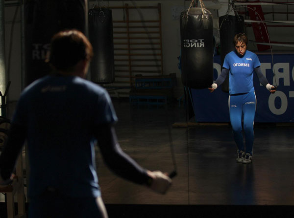 Woman soldier restricts her fighting to the ring