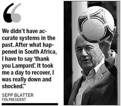 Soccer's rulemakers and its governing body FIFA bowed to pressure on Thursday when they finally approved the use of goal-line technology and agreed to allow Muslim women players to wear a headscarf. FIFA OKs goal-line technology