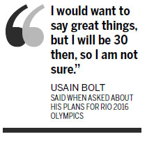 Opportunity, question marks for Bolt's future