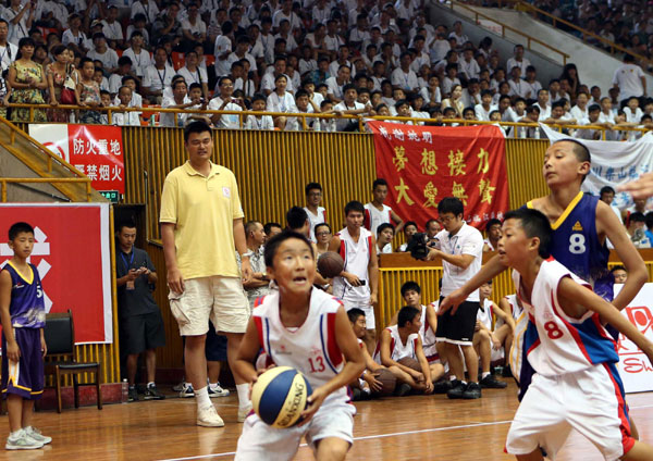 Yao calls for more sports in schools