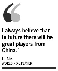 Quick visit to mum puts Li Na right