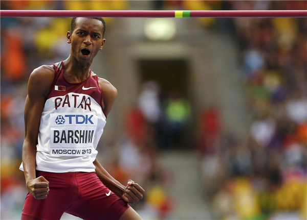 Championships record for Bondarenko in men's high jump