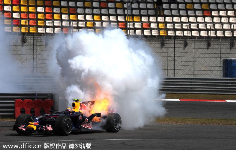 Thrills and spills at Chinese Grand Prix