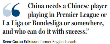 Eriksson: Soccer faces ping-pong challenge