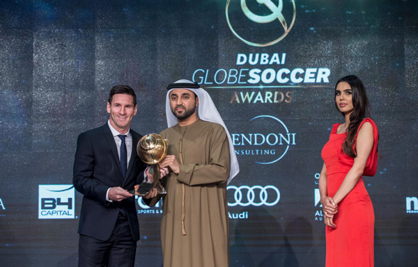 Messi, Barcelona win big at Globe Soccer Awards